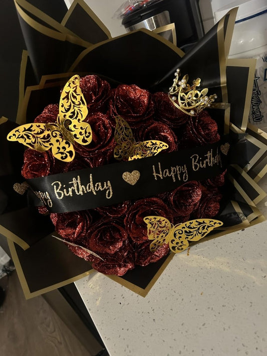 Glitter Rose Bouquet