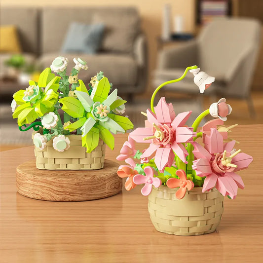 Micro Building Block Flower Bouquet