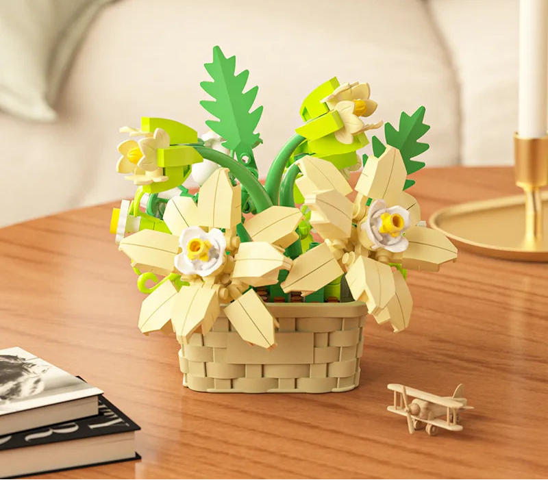 Micro Building Block Flower Bouquet