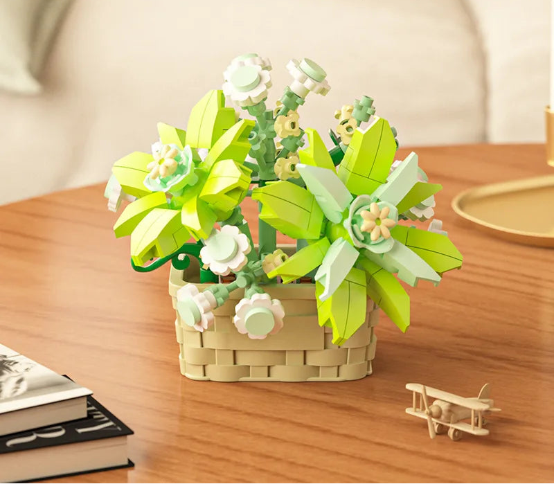 Micro Building Block Flower Bouquet