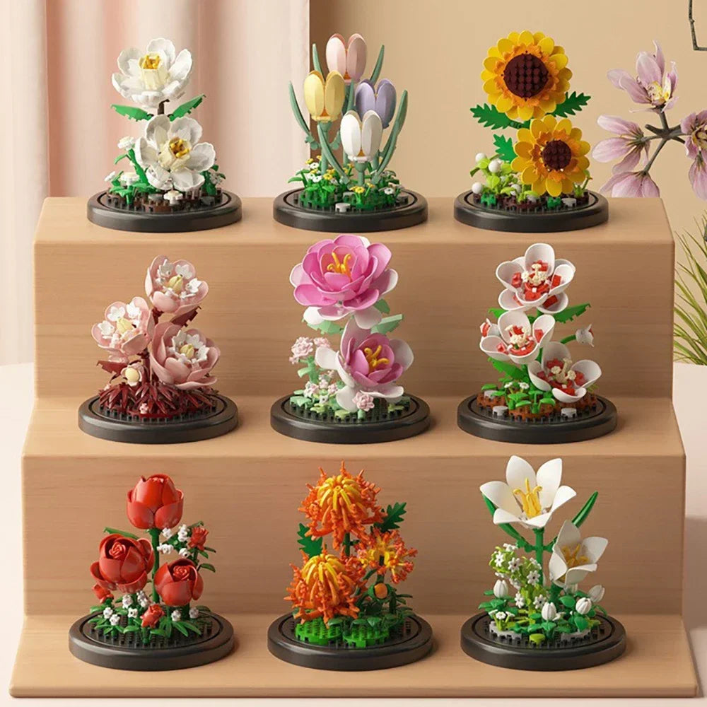 Flower Dome Miniature Building Bricks Set