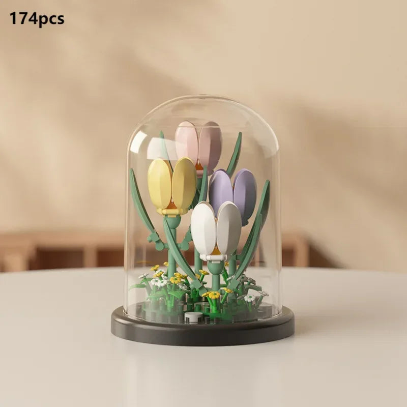 Flower Dome Miniature Building Bricks Set