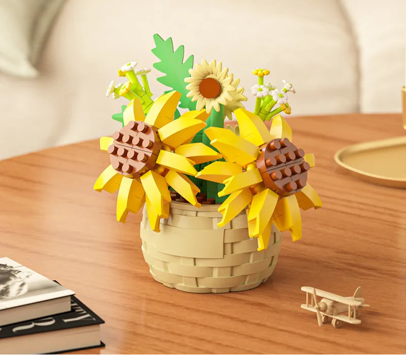 Micro Building Block Flower Bouquet