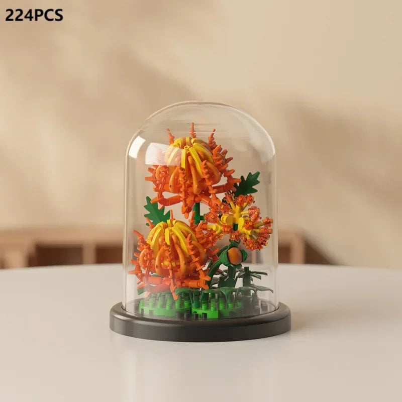 Flower Dome Miniature Building Bricks Set