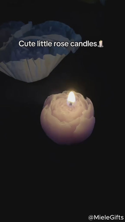 Miniature Scented Rose Candle