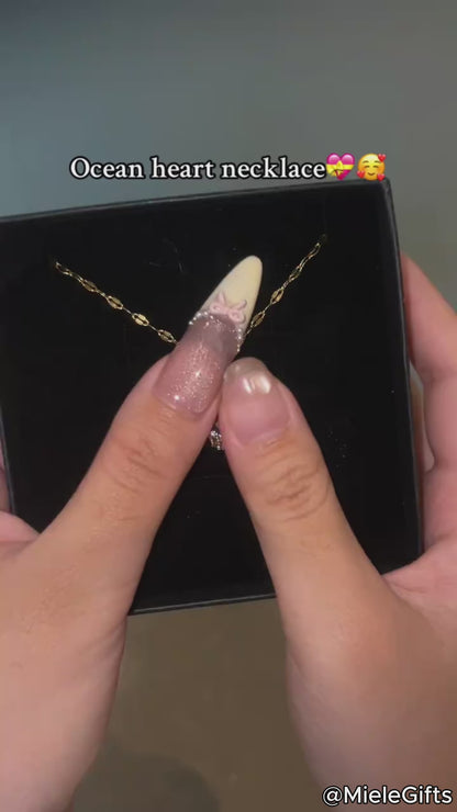 Ocean Heart Necklace
